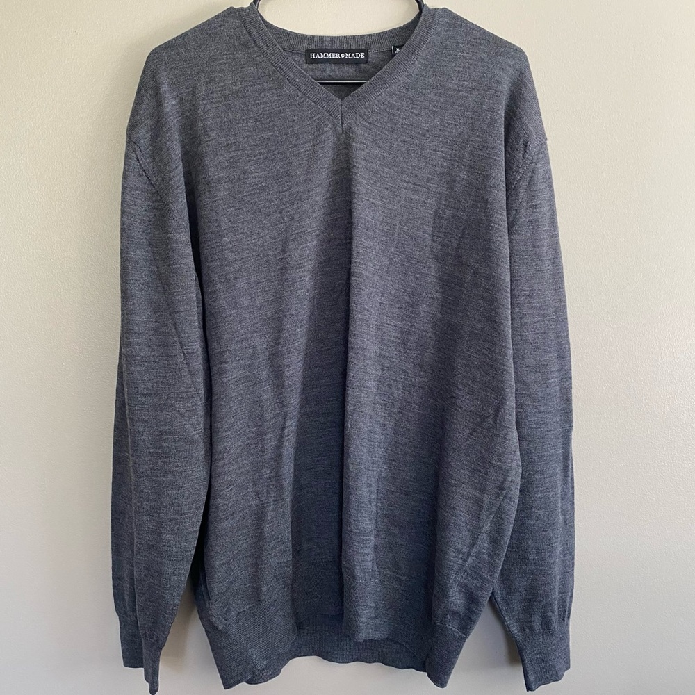 Hammer Made Merino Wool V-Neck Sweater